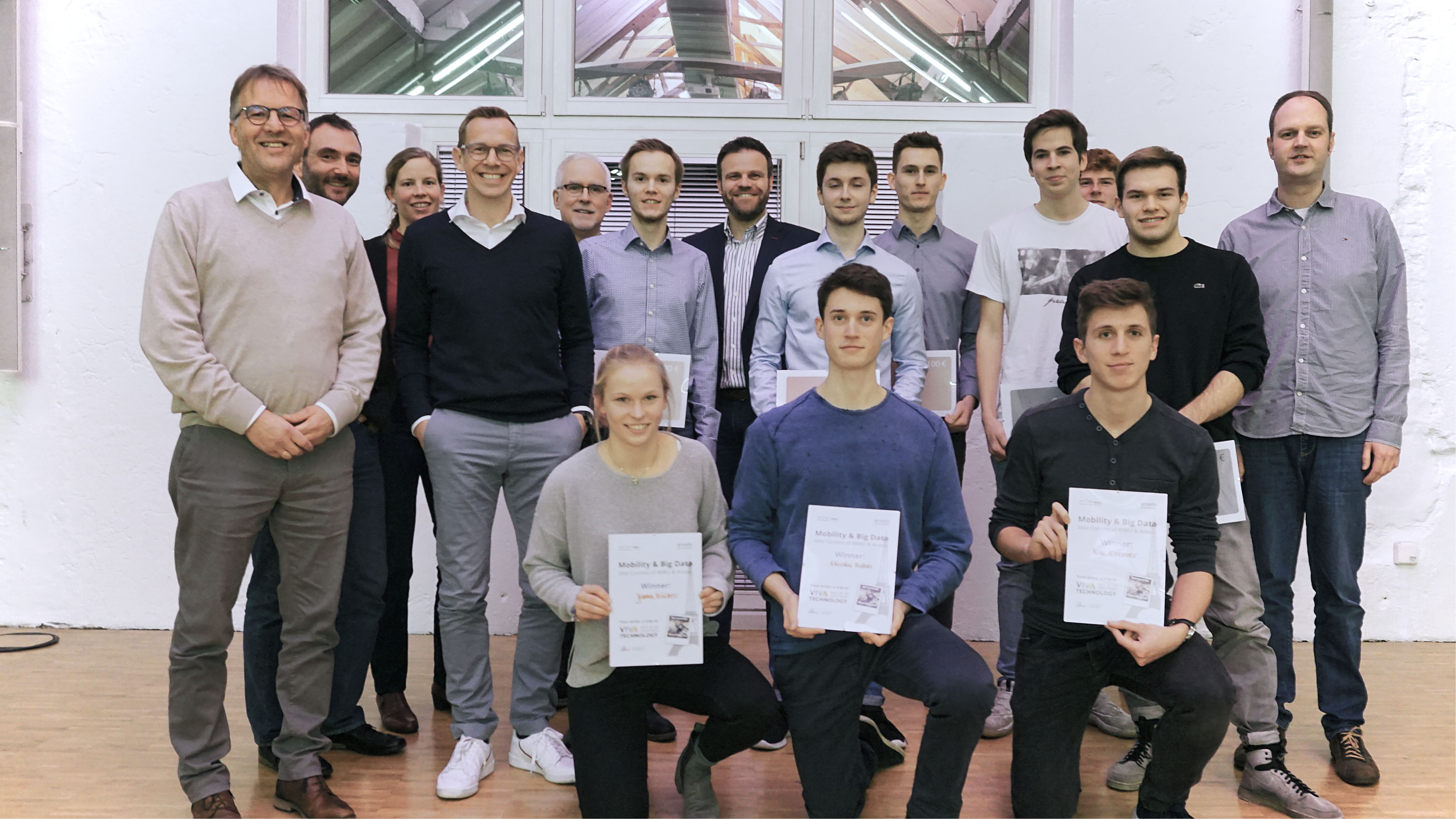Gruppenfoto der Gewinner